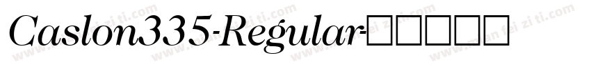 Caslon335-Regular字体转换