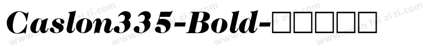 Caslon335-Bold字体转换
