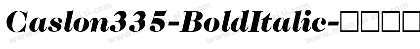 Caslon335-BoldItalic字体转换