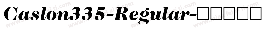 Caslon335-Regular字体转换