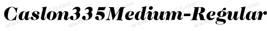 Caslon335Medium-Regular字体转换