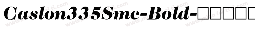 Caslon335Smc-Bold字体转换