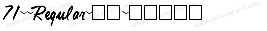 71--Regular-常规字体转换