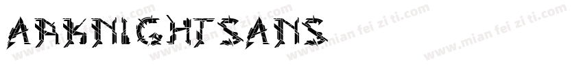 arknightsans字体转换