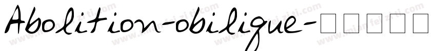 Abolition-obilique字体转换