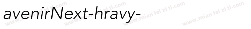 avenirNext-hravy字体转换