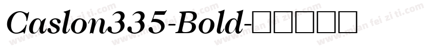 Caslon335-Bold字体转换