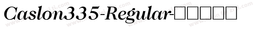 Caslon335-Regular字体转换