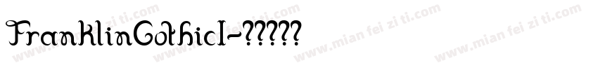 FranklinGothicI字体转换