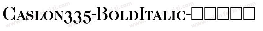 Caslon335-BoldItalic字体转换