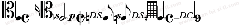 BlackBishopCondensedItalic-Dl91字体转换