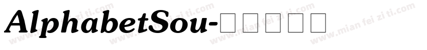 AlphabetSou字体转换