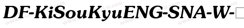 DF-KiSouKyuENG-SNA-W字体转换