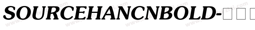 SOURCEHANCNBOLD字体转换