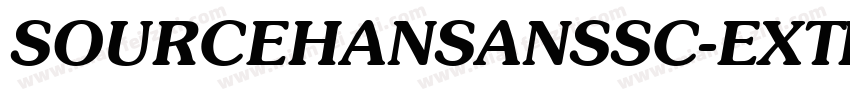 SOURCEHANSANSSC-EXTRALIGHTOTF字体转换