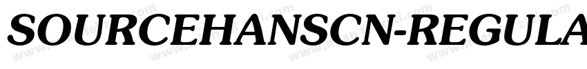SOURCEHANSCN-REGULAR字体转换