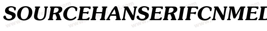 SOURCEHANSERIFCNMEDI字体转换