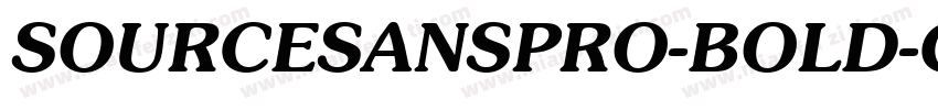 SOURCESANSPRO-BOLD-G字体转换