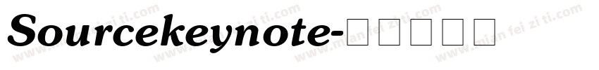 Sourcekeynote字体转换
