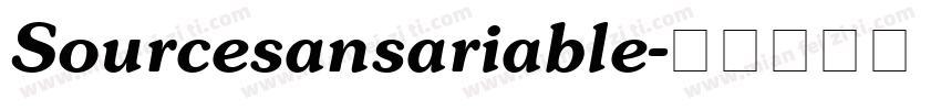 Sourcesansariable字体转换