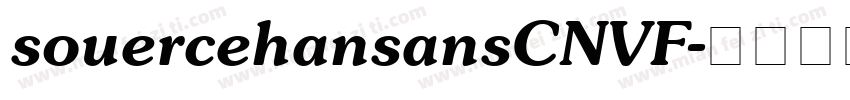 souercehansansCNVF字体转换