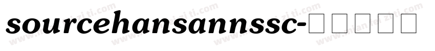 sourcehansannssc字体转换