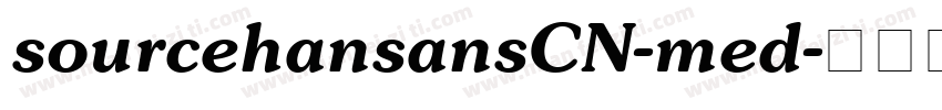 sourcehansansCN-med字体转换