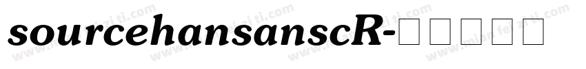 sourcehansanscR字体转换