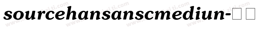 sourcehansanscmediun字体转换