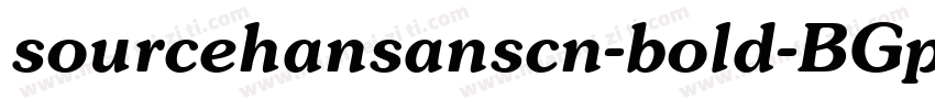 sourcehansanscn-bold-BGpc-EUC-h-I字体转换