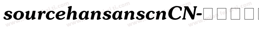 sourcehansanscnCN字体转换