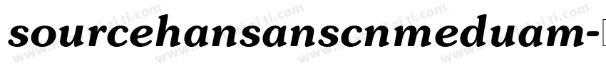 sourcehansanscnmeduam字体转换