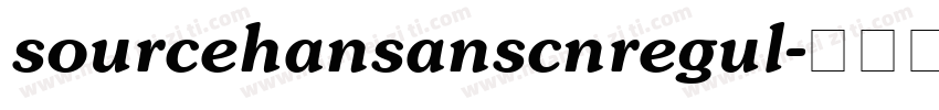 sourcehansanscnregul字体转换