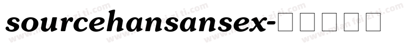 sourcehansansex字体转换