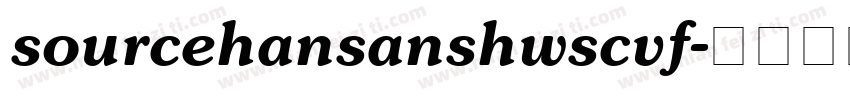 sourcehansanshwscvf字体转换