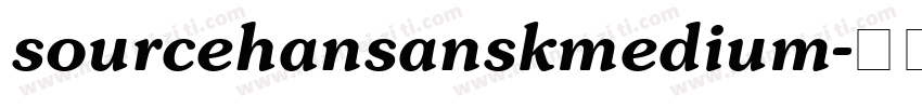 sourcehansanskmedium字体转换