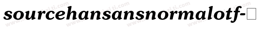 sourcehansansnormalotf字体转换