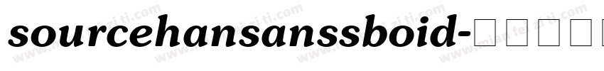sourcehansanssboid字体转换