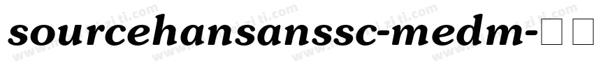 sourcehansanssc-medm字体转换