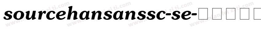 sourcehansanssc-se字体转换