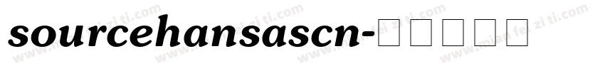 sourcehansascn字体转换