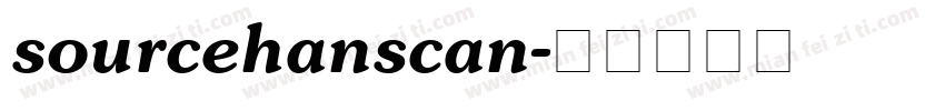 sourcehanscan字体转换