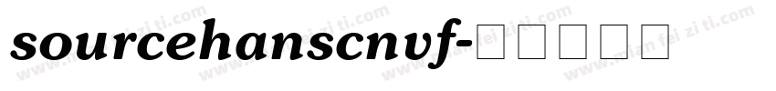 sourcehanscnvf字体转换