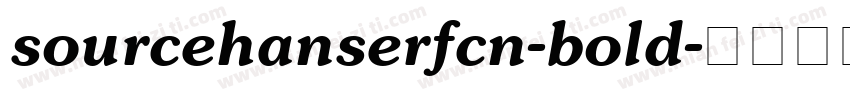sourcehanserfcn-bold字体转换