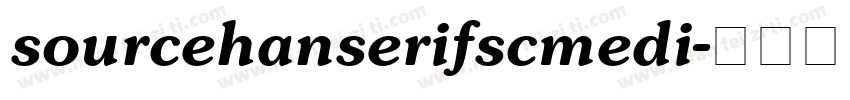 sourcehanserifscmedi字体转换