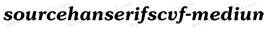 sourcehanserifscvf-medium字体转换