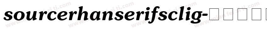 sourcerhanserifsclig字体转换