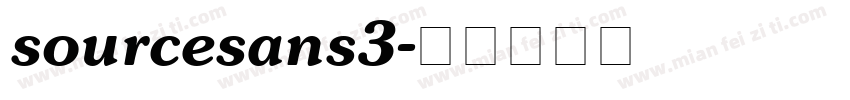sourcesans3字体转换