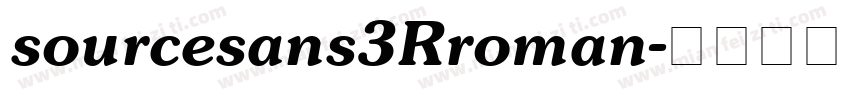 sourcesans3Rroman字体转换