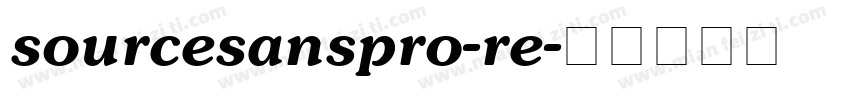 sourcesanspro-re字体转换